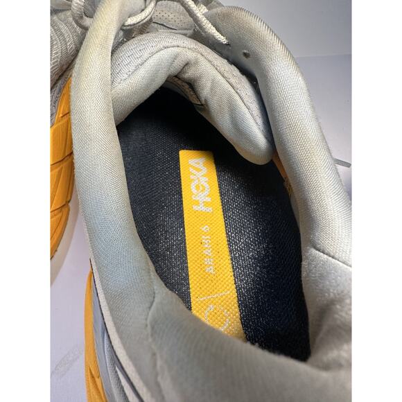 Hoka One One Arahi 6 Men’s Size 10 D Running Shoes Gray Yellow Stability - Picture 7 of 9